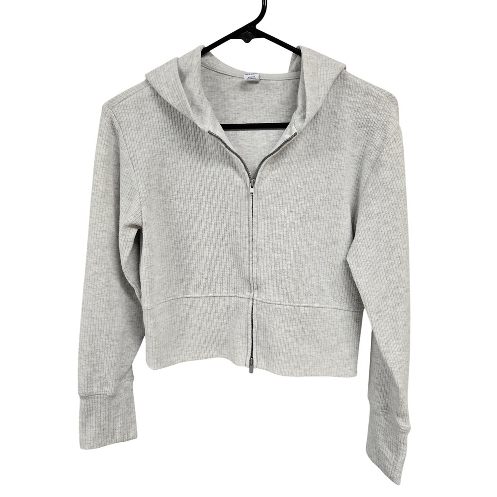 Old Navy Kid Cozeplush 2-Way-Zip Hoodie Soft Comfy Cozy Light Heather Gray 14-16 - Picture 2 of 7